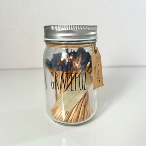 Rae Dunn Grateful Matchstick Jar